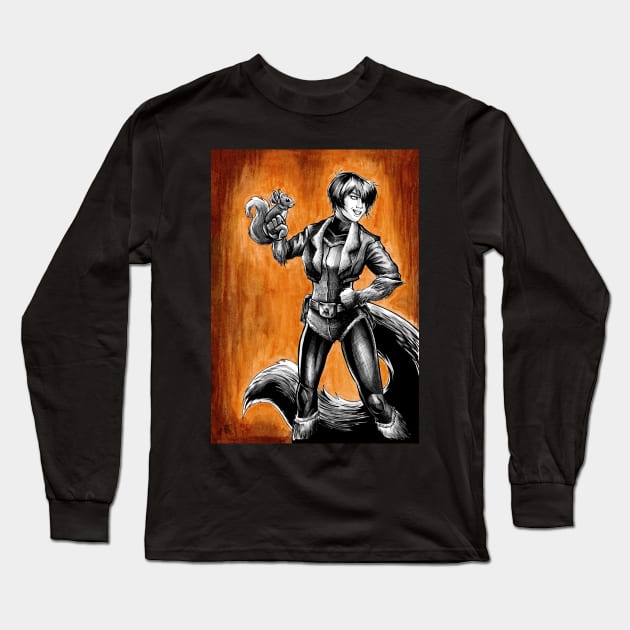Squirrel Girl Long Sleeve T-Shirt by Jomeeo